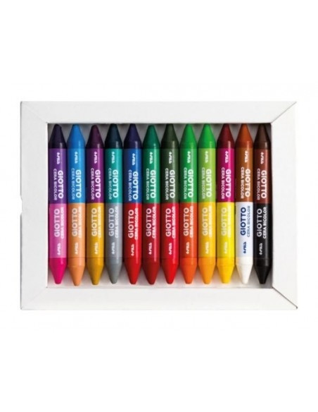 Kredki woskowe dwustronne 12szt GIOTTO CERA BICOLOR 291300 FIL
